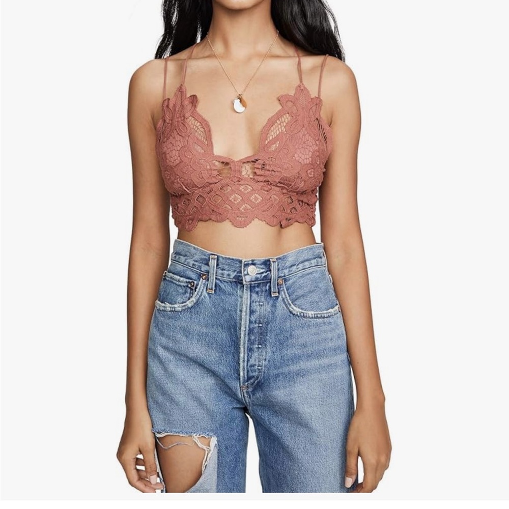 Free People Adella Bralette in Copper